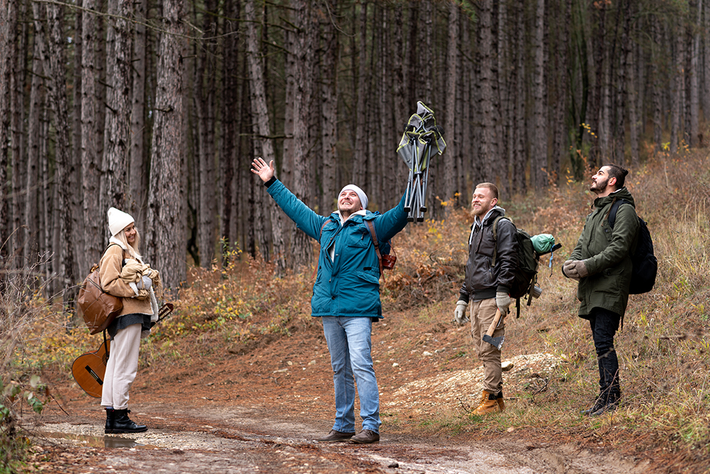 People of all ages enjoying adventure and nature activities