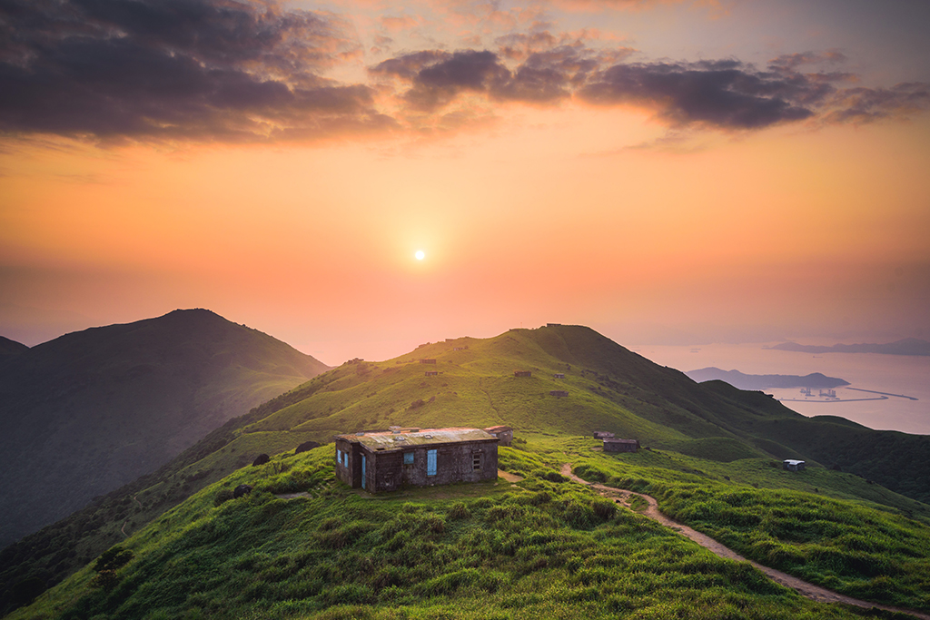 Beautiful hill station landscape in Kerala